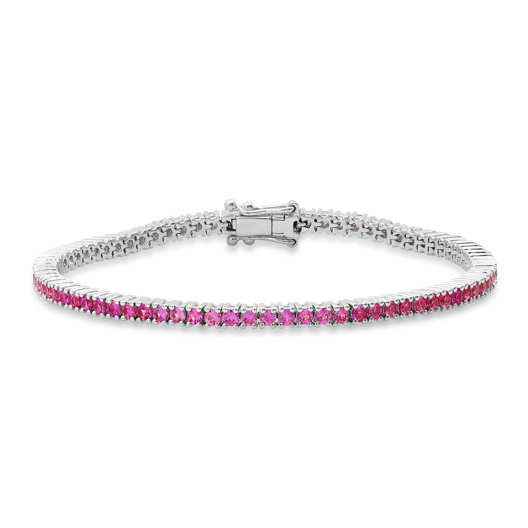 Gemstone Classic Tennis Bracelets