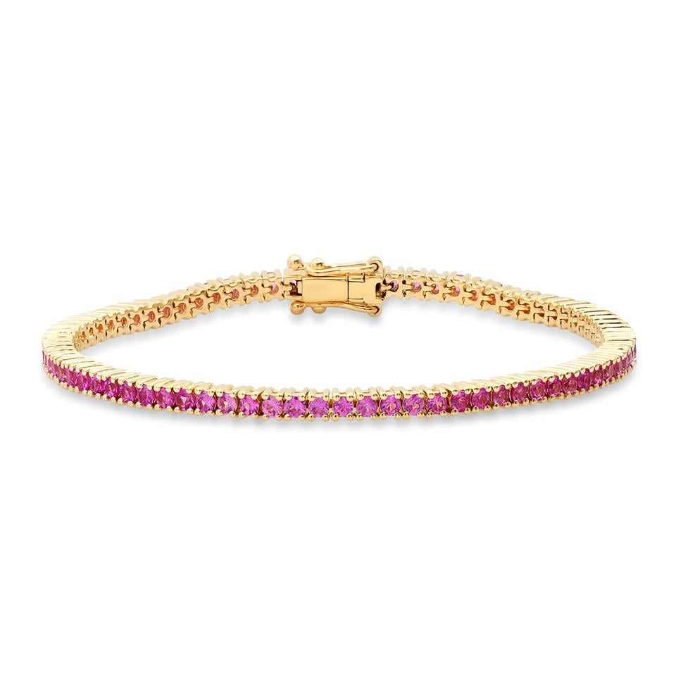 Gemstone Classic Tennis Bracelets