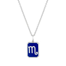 Mini Zodiac Nameplate Pendant Necklace