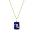 Mini Zodiac Nameplate Pendant Necklace