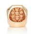 Jumbo Pave Octagon Signet Ring