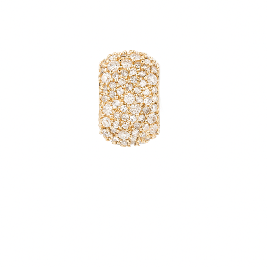 Wide Diamond Big Bead