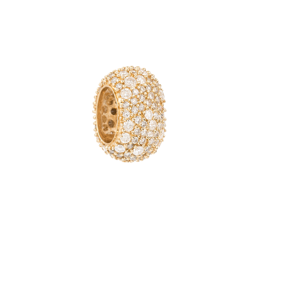 Wide Diamond Big Bead