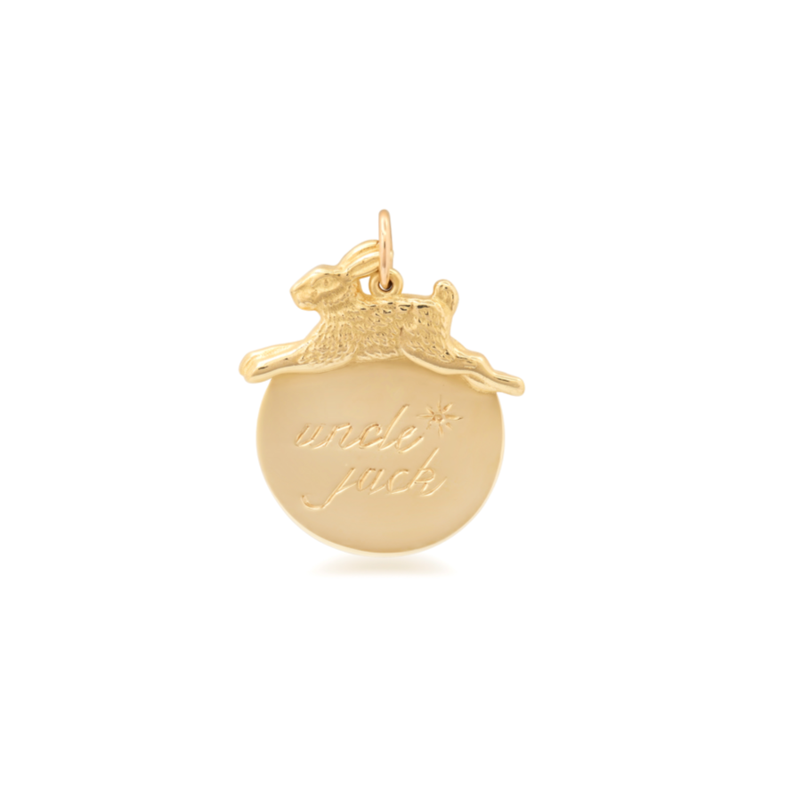 Lucky Rabbit Medallion Charm