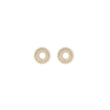 Drew Pave Diamond Concentric Circles Earrings