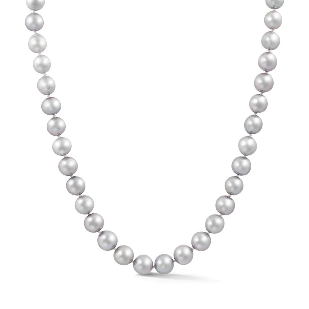 Grey Nucleated Freshwater Pearl Ezra Necklace