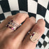 The Julia Birthstone Single Gemstone Baguette Stacking Ring