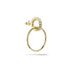 Petite Vita Pave Diamond Hoop Stud Earrings