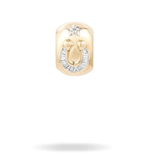 Lucky Horseshoe Baguette Diamond Big Bead