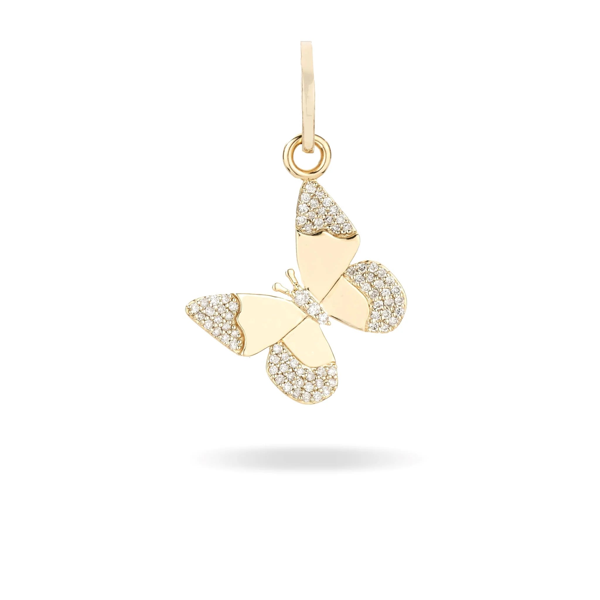 Enchanted Diamond Butterfly Charm with Enhancer