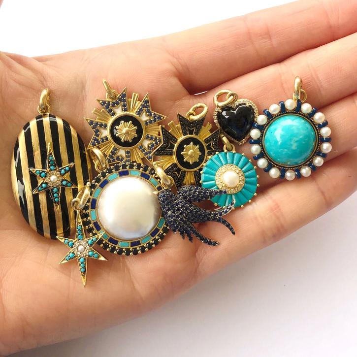 Stella Celestial Starburst Pendant Charm
