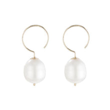 ariel gordon baroque pearl swing hoops earrings