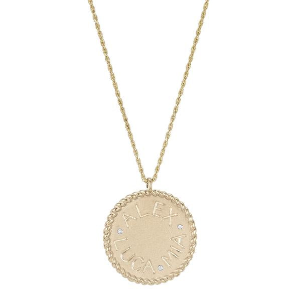Imperial Disc Pendant Necklace – Milestones by Ashleigh Bergman