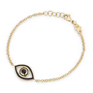 Petite Enamel Evil Eye Bracelet