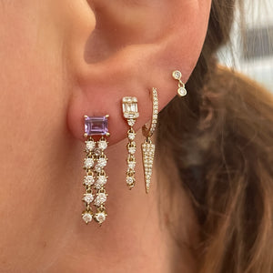 Stella Diamond Illusion Chain Wrap Earrings