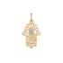 Hamsa Pendant Charm with Script