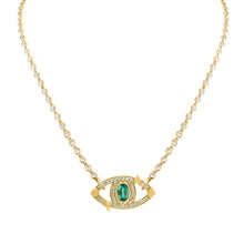 Gemstone or Diamond Closure Necklace