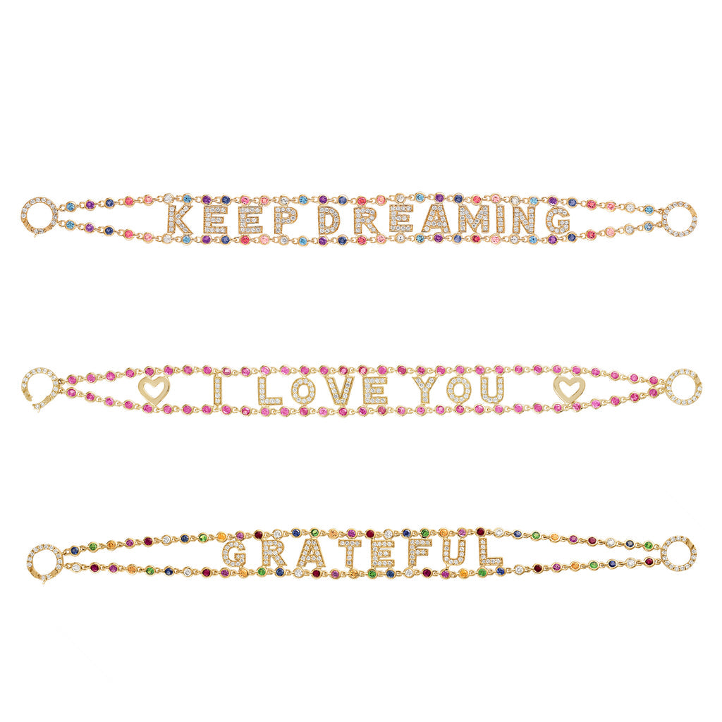 Precious Stone Mantra Bracelet