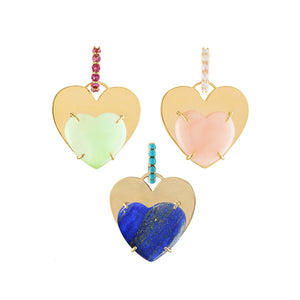 Precious Hearts & Huggie Hoop Drop Earrings