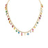 Diamond & Gemstone Drop Shaker Necklace