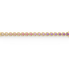 The Love Ombre' Gemstone Heart Tennis Bracelet