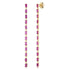 Eriness Baguette Link Earrings