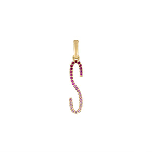 Elongated Ombre' Initial Charm