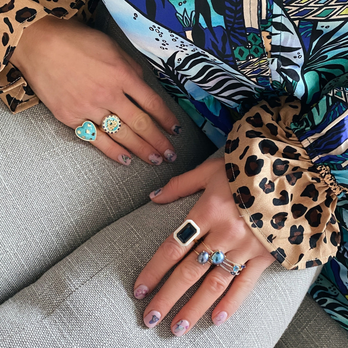 Oval Black Pearl Ring
