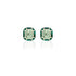 Melange Emerald Cut Statement Stud Earrings