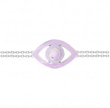 light pink evil eye bracelet