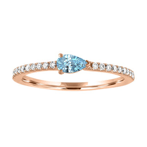 Layla Pear Stacking Ring