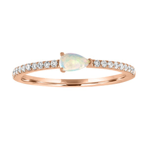 Layla Pear Stacking Ring