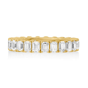 The Pretty Diamond Emerald Cut Eternity Ring