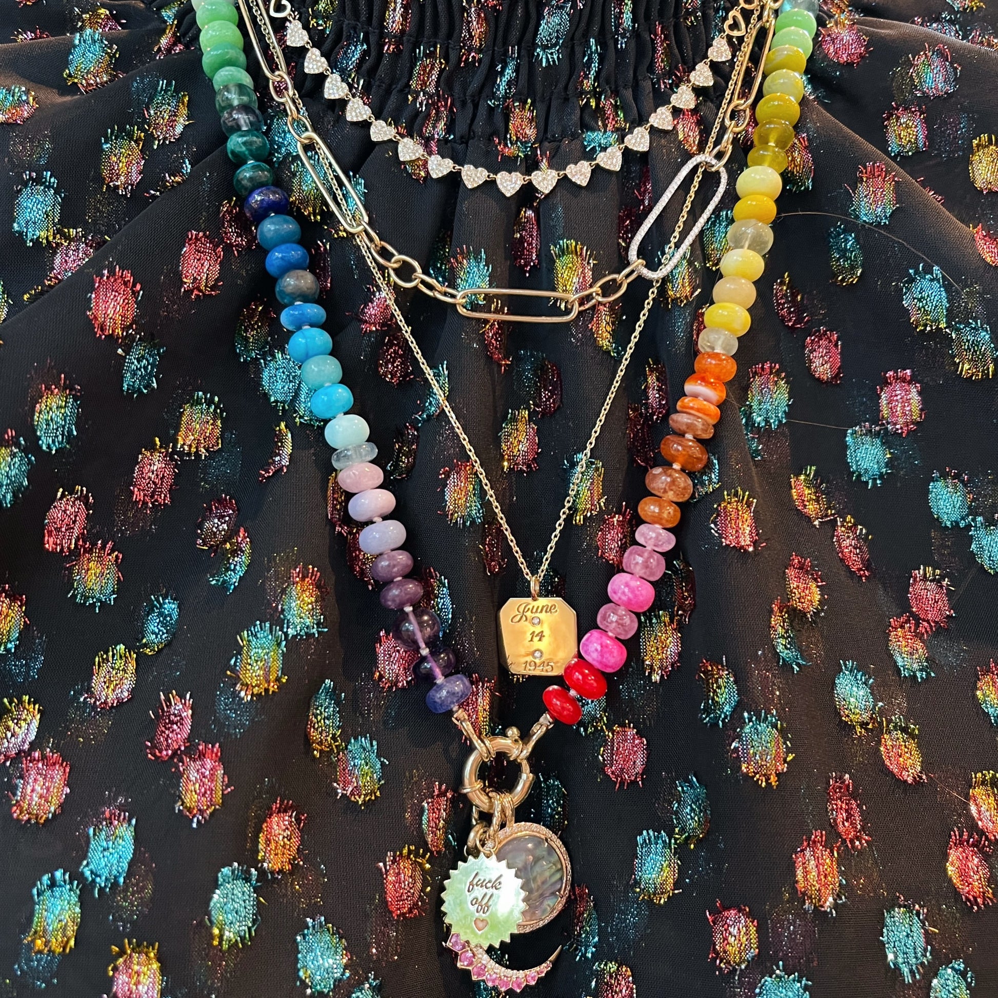 Luminous Glow Moon Face Charm Pendant