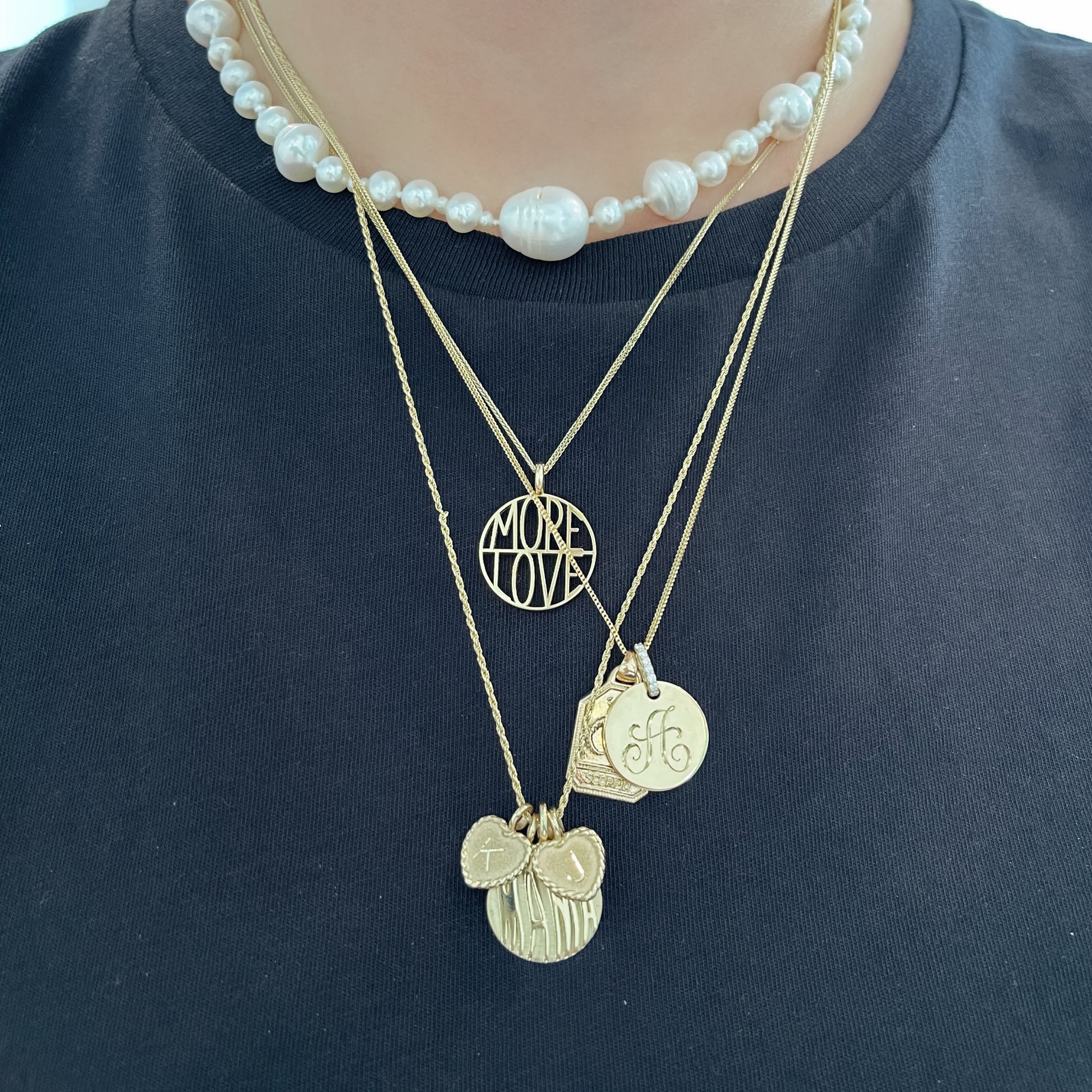 Sweetheart Imperial Disc Pendant Necklace