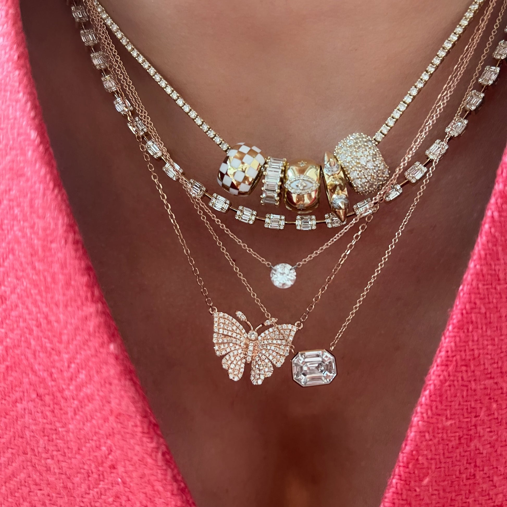 Wide Diamond Big Bead