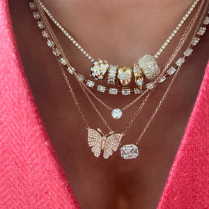 The Damsel Diamond Illusion Pendant Necklace