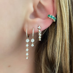 Floating Diamond Drop Earrings