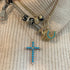 Puffy Gemstone Letter Charm
