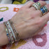 Large Baguette Blue Iolite Stacking Ring