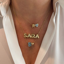 Large Puffer Name Necklace