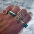 Queen of Hearts Gemstone Eternity Band Ring