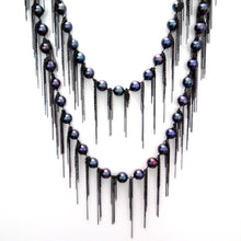 Fresh Water Pearl Chain Fringe Necklace