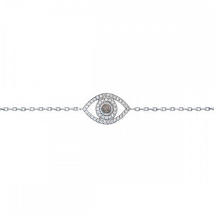 Petite Diamond Evil Eye Bracelet